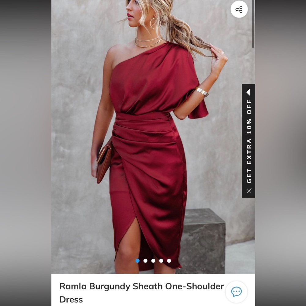 Worn Once Cupshe One Shoulder Dress
